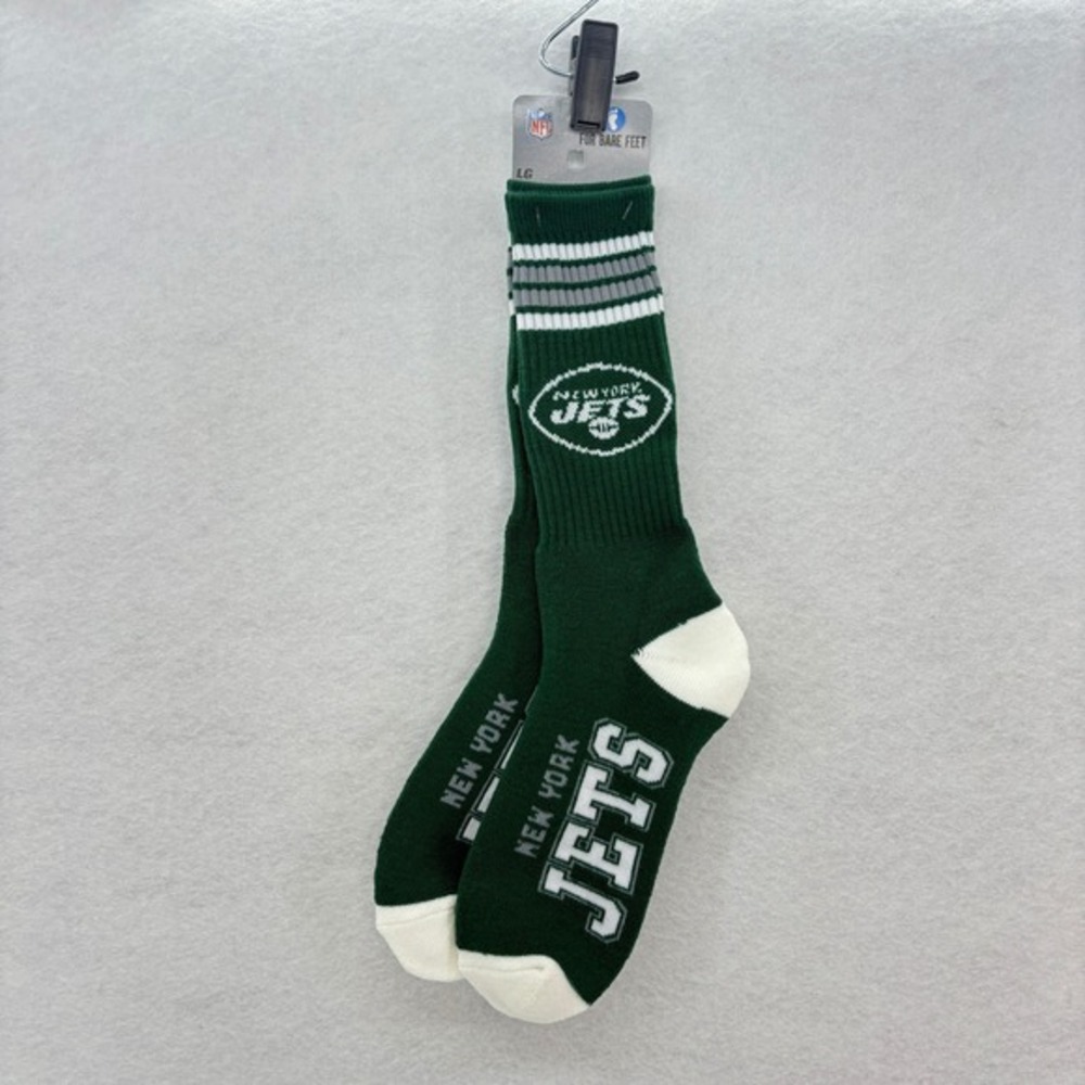 New York Jets Holiday Gift Set - NFL Sweater, Tie & Socks | Christmas Fan Bundle - Picture 4 of 16